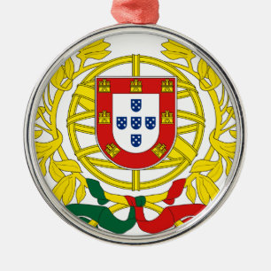 Brasão de Armas (Coat of Arms) de Portugal Metal Tree Decoration