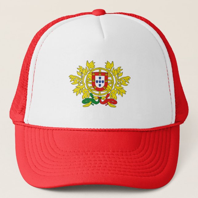 Brasão de armas de Portugal Trucker Hat (Front)
