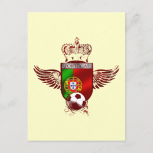 Brasão de Futebol Fás Portugueses Postcard
