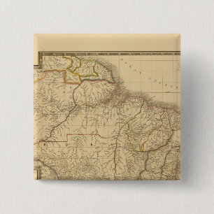 Brasil 15 Cm Square Badge
