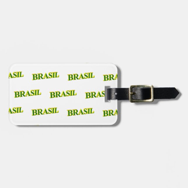 Brasil 3D Luggage Tag (Front Horizontal)