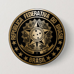 Brasil 7.5 cm round badge