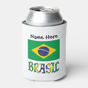 Brasil Bandera Brasil Personalised  Can Cooler