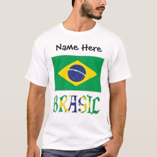 Brasil Bandera Brasil Personalised  T-Shirt