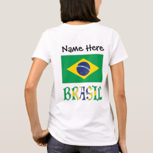 Brasil Bandera Brasil Personalized  T-Shirt