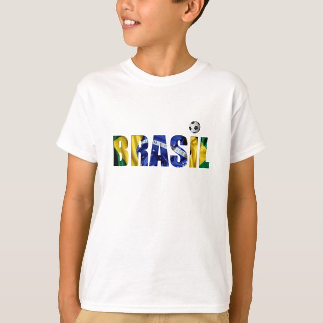Brasil Brazilian Flag T-Shirt (Front)