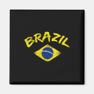 Brasil Brazilian National Flag Soccer Jersey Footl Magnet