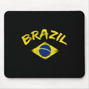 Brasil Brazilian National Flag Soccer Jersey Footl Mouse Mat
