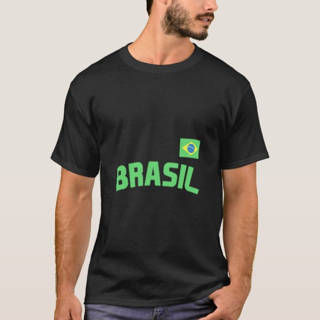 Brasil Brazilian Pride Brazil Flag International C T-Shirt (Front)