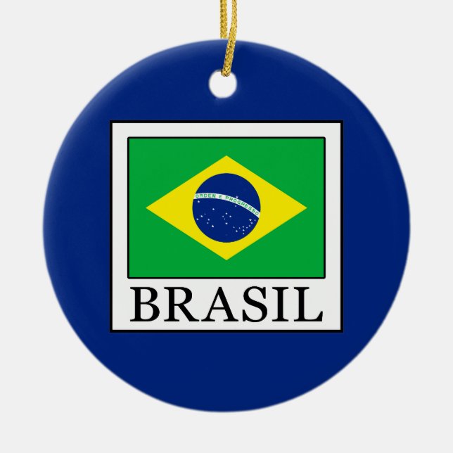 Brasil Ceramic Tree Decoration (Front)