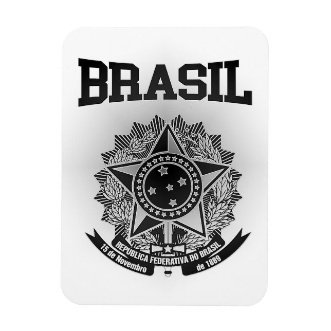 Brasil Coat of Arms Magnet (Vertical)