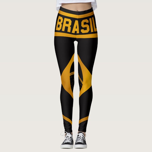Brasil Emblem Leggings (Front)