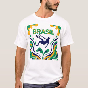 Brasil Fan T-Shirt Football Pride World