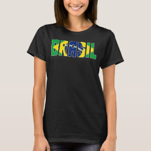 Brasil Flag Brazilian Soccer Fan Men Women Boys Gi T-Shirt