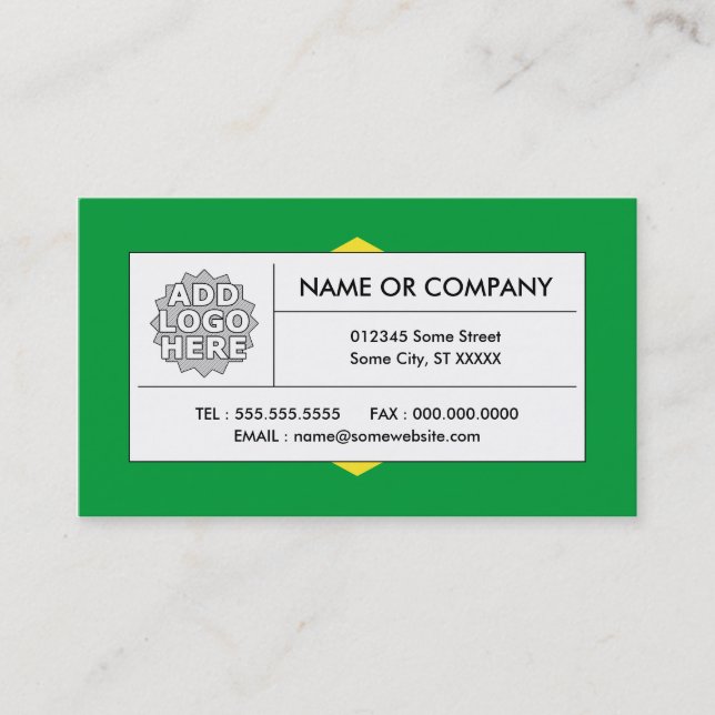 brasil flag business card (Front)