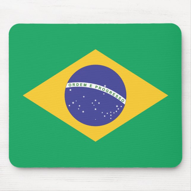 Brasil flag mouse mat (Front)