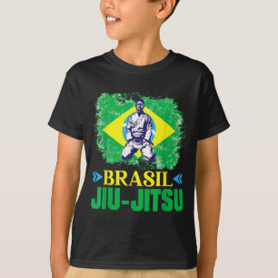 Brasil Jiu-Jitsu Brazilian Flag Martial Arts T-Shirt