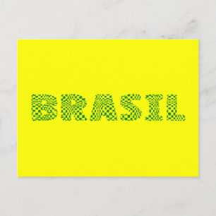 Brasil Optical Logo - Brazilian forest green Postcard