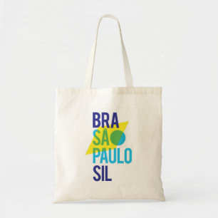 Brasil São Paulo Flag Tote Bag