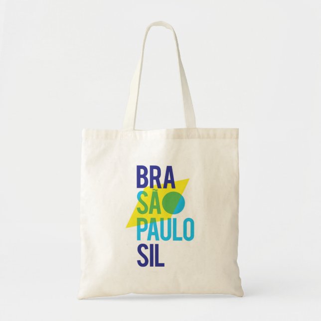Brasil São Paulo Flag Tote Bag (Front)