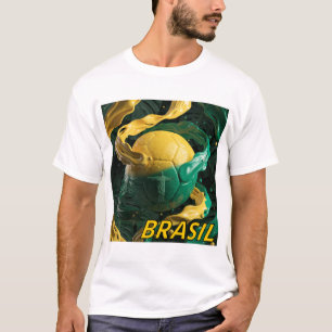 Brasil Soccer Fan T-Shirt Football Pride World