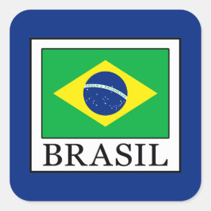 Brasil Square Sticker