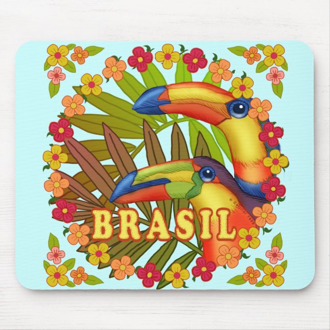 Brasil Toucans  mousepad (Front)
