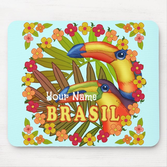 Brasil Toucans  mousepad (Front)