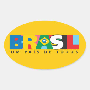 Brasil Um Pais de Todos Bumper Sticker