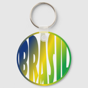 Brasil Verde Amarelo Key Ring