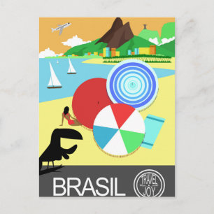Brasil vintage retro Design Postcard