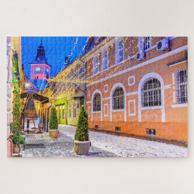 Brasov Romania Christmas market Jigsaw Puzzle (Horizontal)