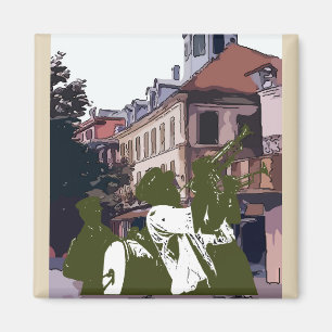 Brass Band At Napoleon House Magnet