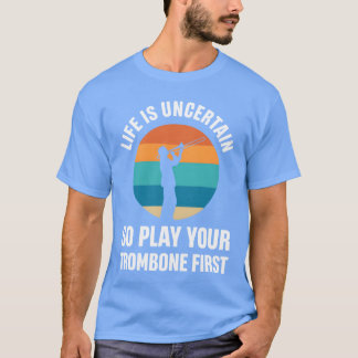 Brass Band Instrumentrombone Eercisesrombone vinta T-Shirt