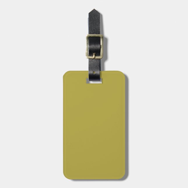 Brass Classic Coloured Luggage Tag (Front Vertical)