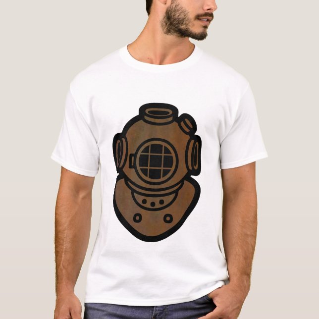Brass Diving Helmet T-Shirt (Front)