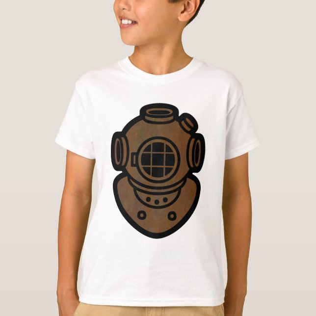 Brass Diving Helmet T-Shirt (Front)