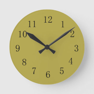Brass Green Wall Clock
