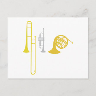 Brass Instruments Postcard
