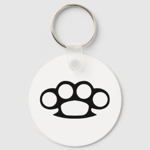 Brass Knuckle Duster Key Ring