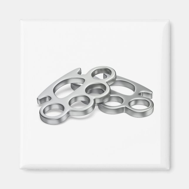Brass knuckles magnet (Front)