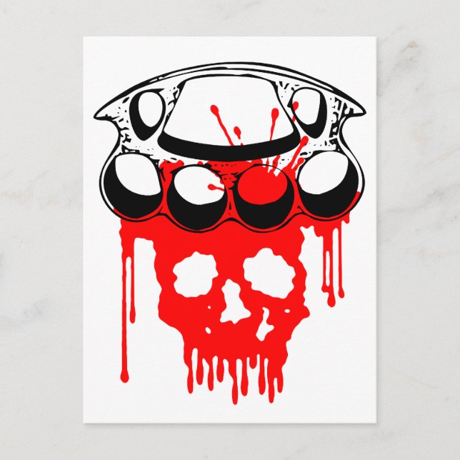 Brass Knuckles Postcard (Front)