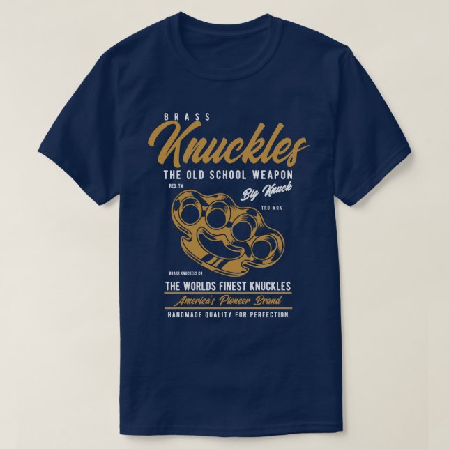 Brass Knuckles  T-Shirt (Design Front)