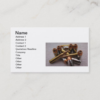 Brass & Lead  bullet Business Cards