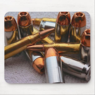 Brass & lead bullets mousepad