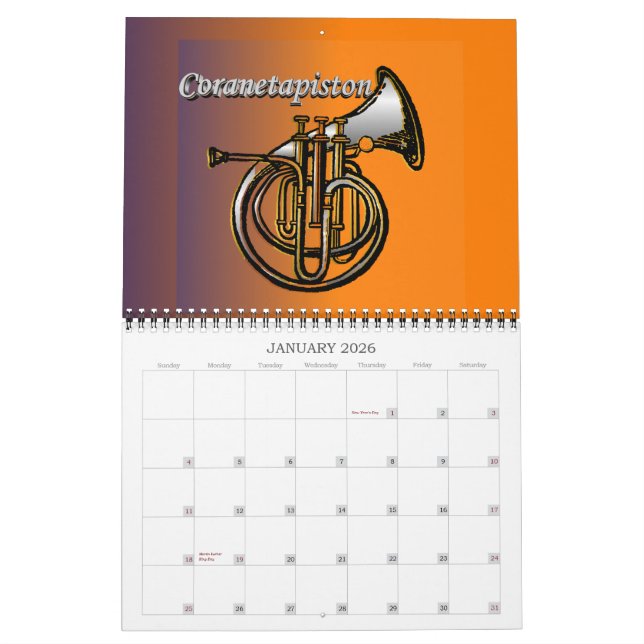 Brass Pipes & Sounds Calendar (Jan 2026)