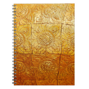 Brass square with patternabstract, art, graphic de notebook
