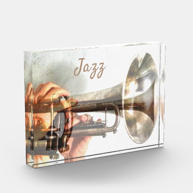 Brass Trumpet and Flugelhorn Photo Block (Left)