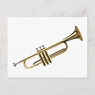 Brass Trumpet Postcard
