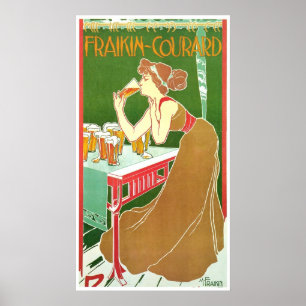 Brasserie Fraikin Courard 1900 ~ Vintage Ad Poster